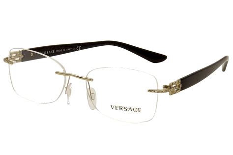 versace eyeglass frame|versace rimless eyeglass frames.